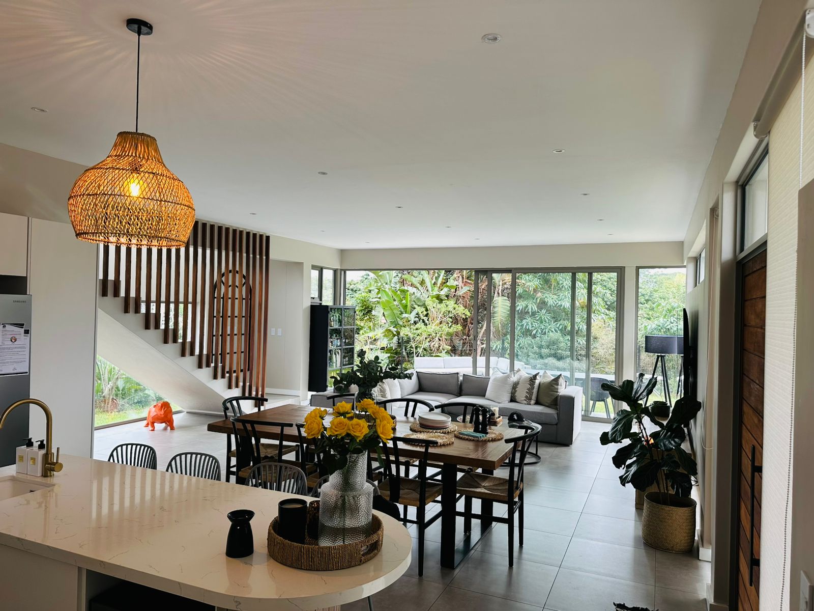 Landscaped gardens and freestanding homes